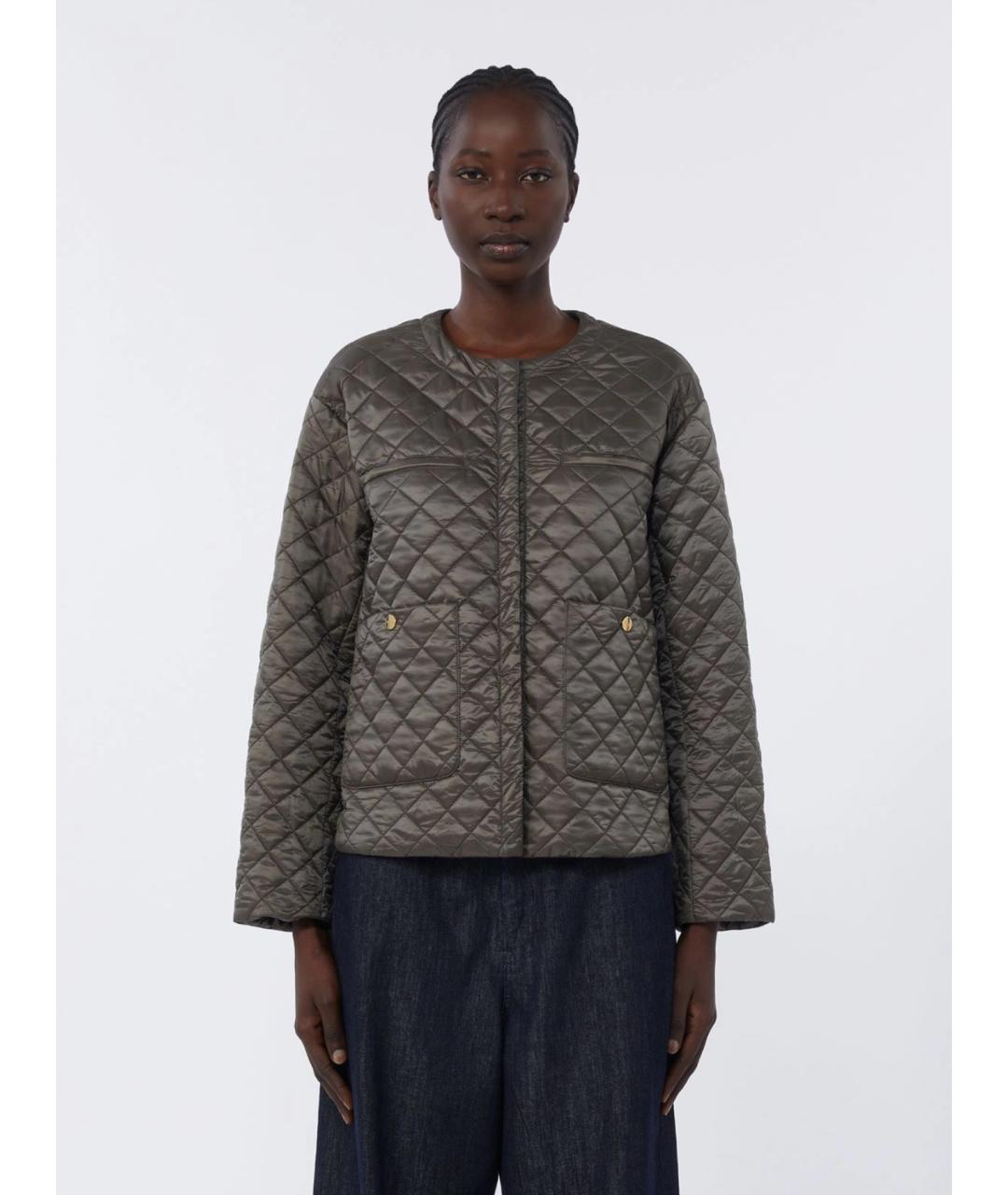 'S MAX MARA Серая полиэстеровая куртка, фото 3
