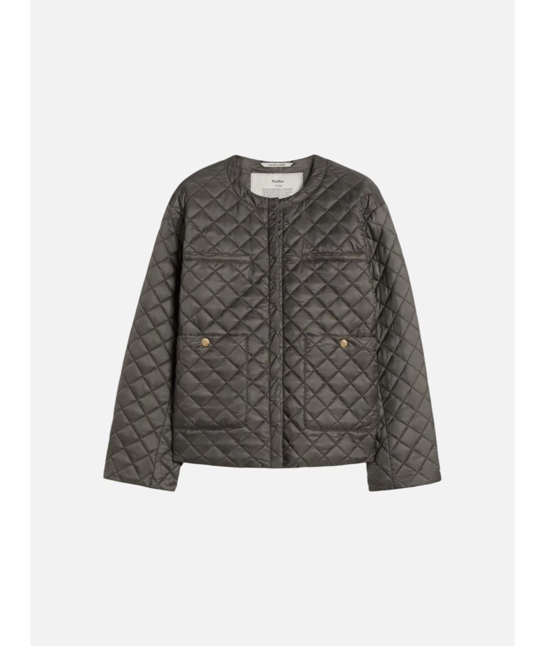 'S MAX MARA Серая полиэстеровая куртка, фото 5