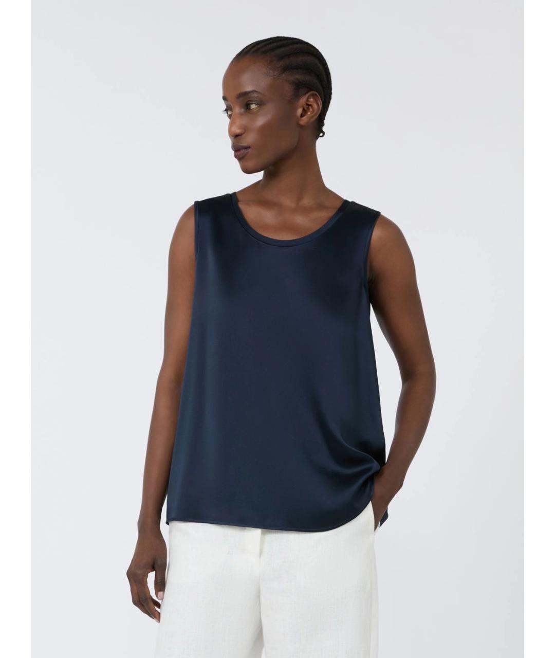 'S MAX MARA Синяя майка, фото 3