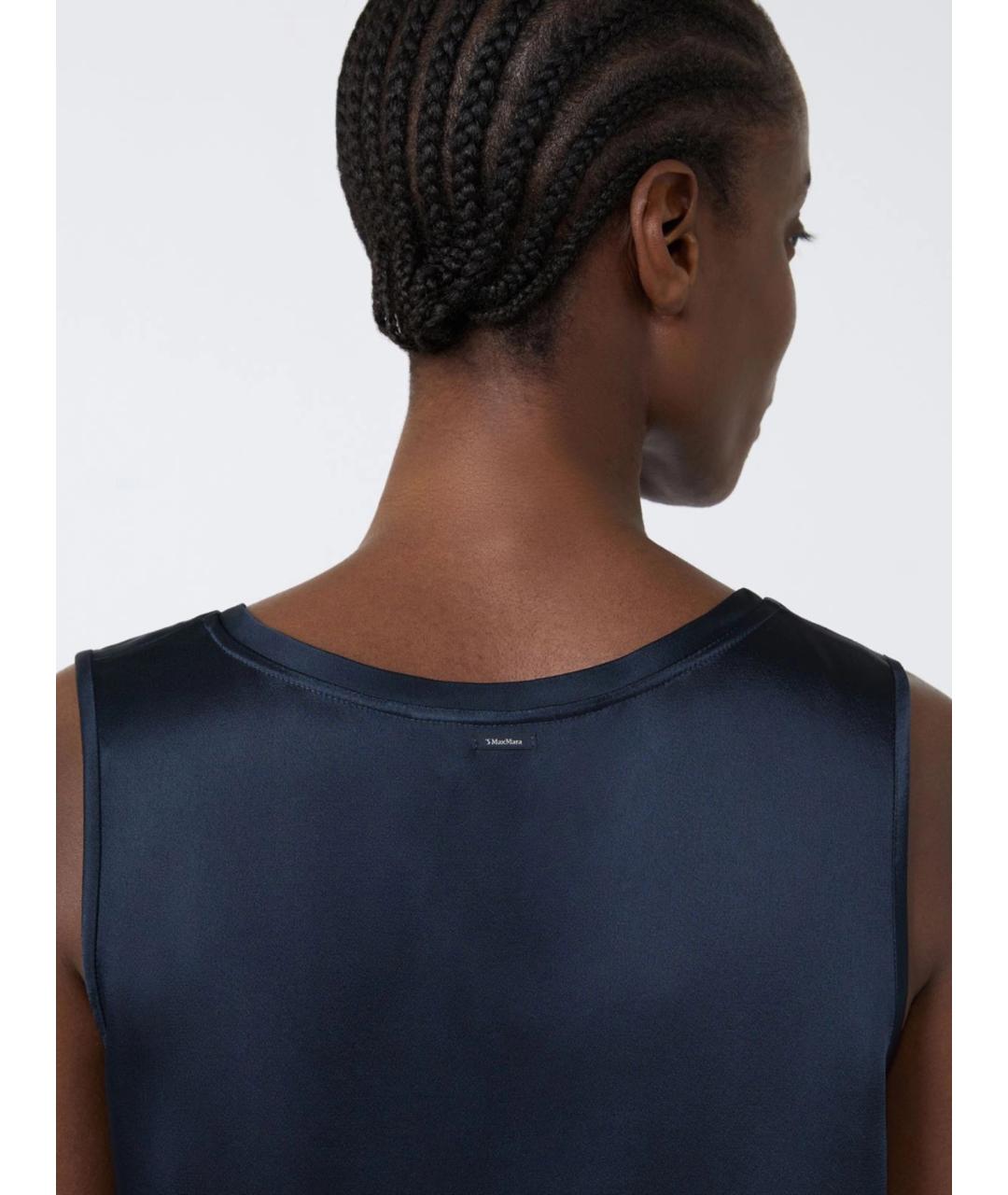 'S MAX MARA Синяя майка, фото 5