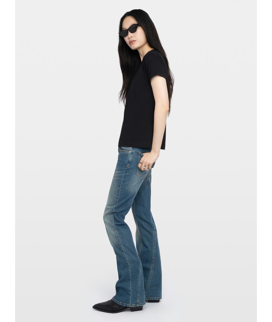 ZADIG & VOLTAIRE Черная хлопковая футболка, фото 5