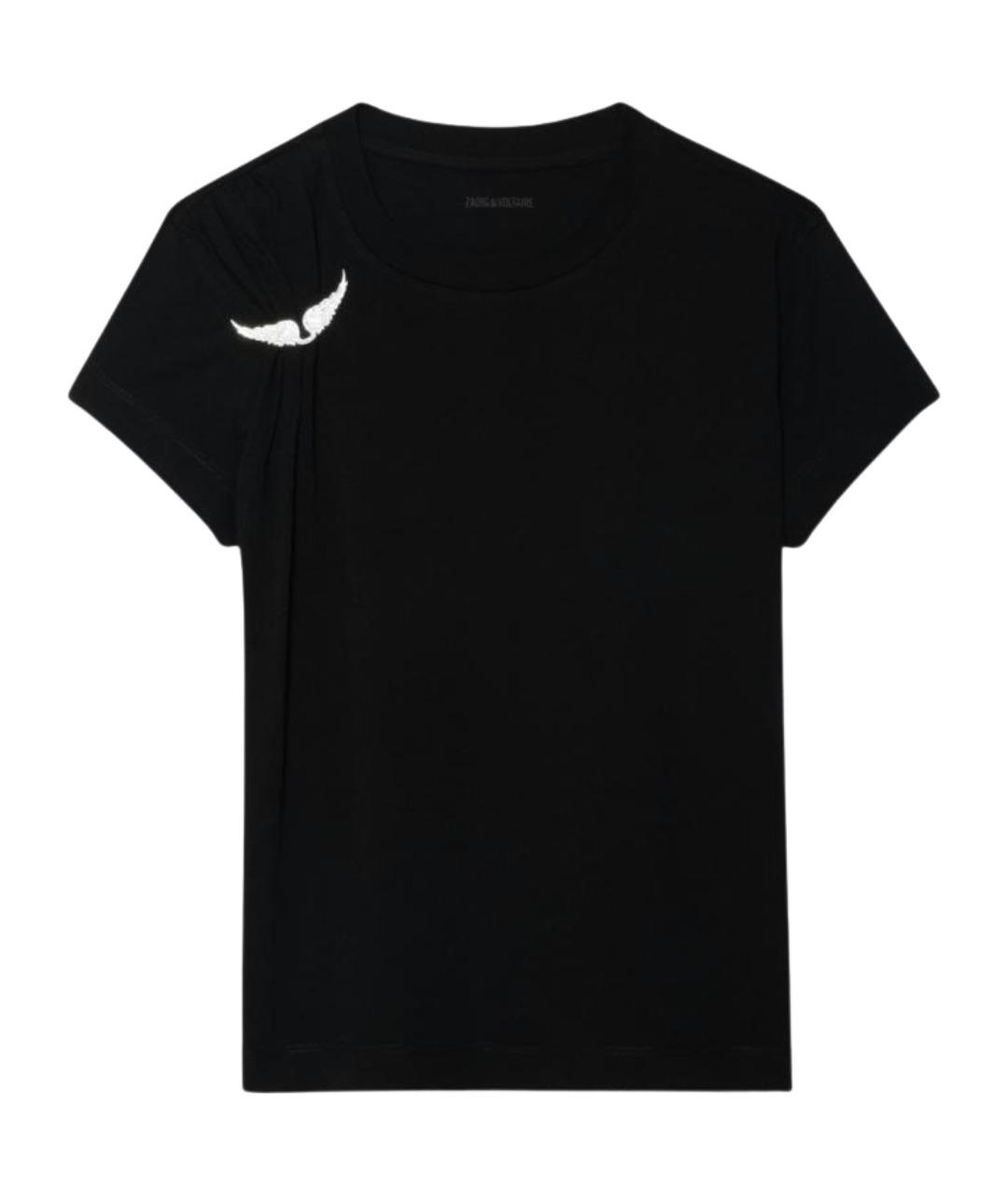 ZADIG & VOLTAIRE Черная хлопковая футболка, фото 1