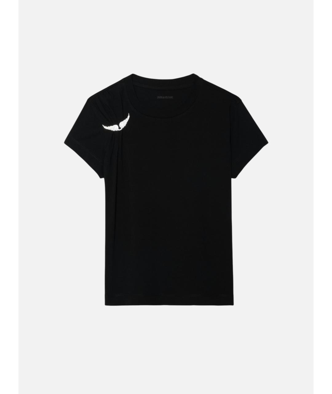 ZADIG & VOLTAIRE Черная хлопковая футболка, фото 8