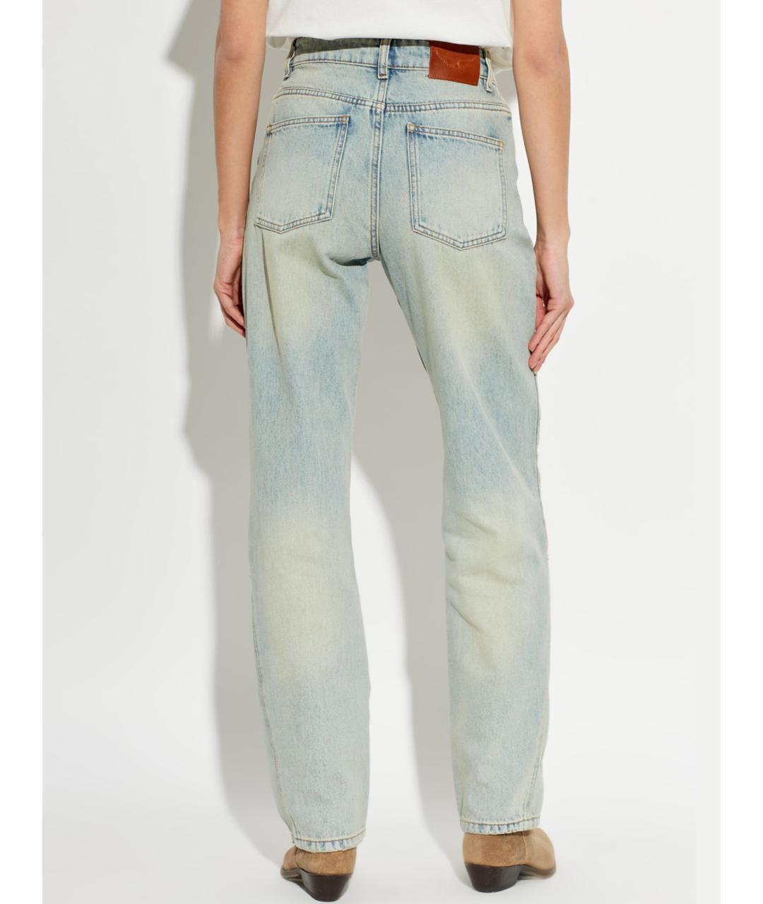 ZADIG & VOLTAIRE Голубые хлопковые джинсы слим, фото 4