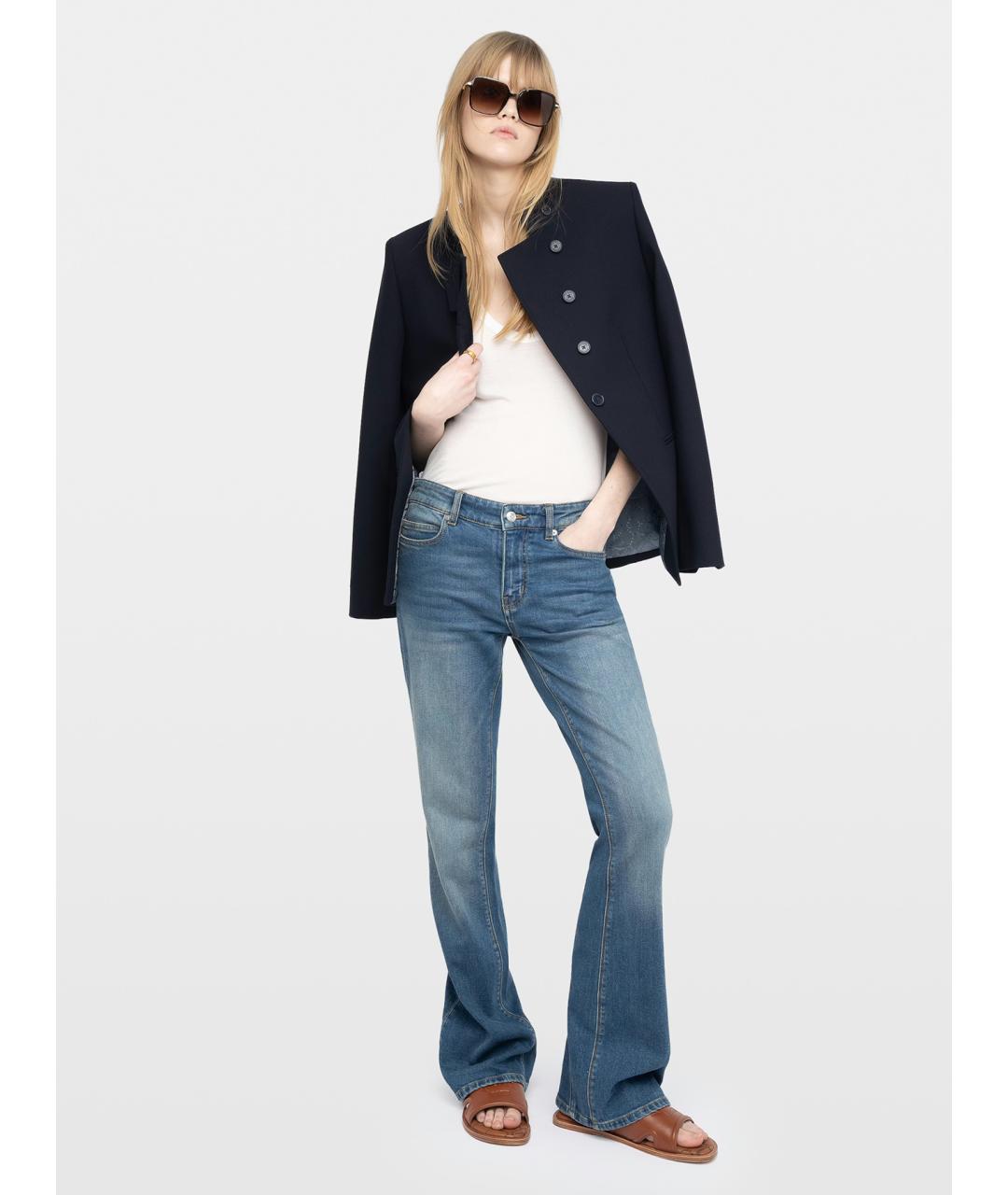 ZADIG & VOLTAIRE Коричневые кожаные шлепанцы, фото 2