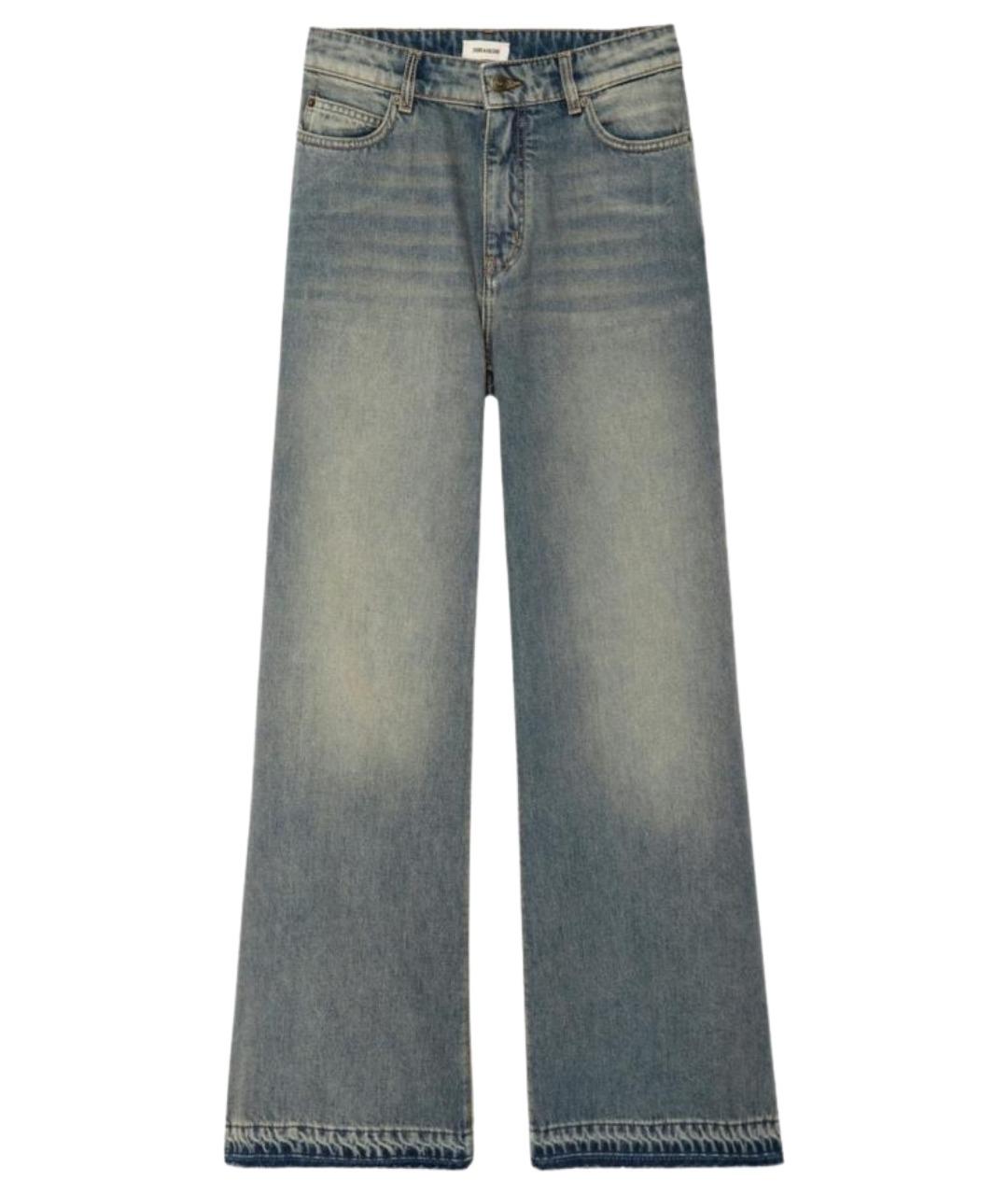 ZADIG & VOLTAIRE Синие хлопковые прямые джинсы, фото 1