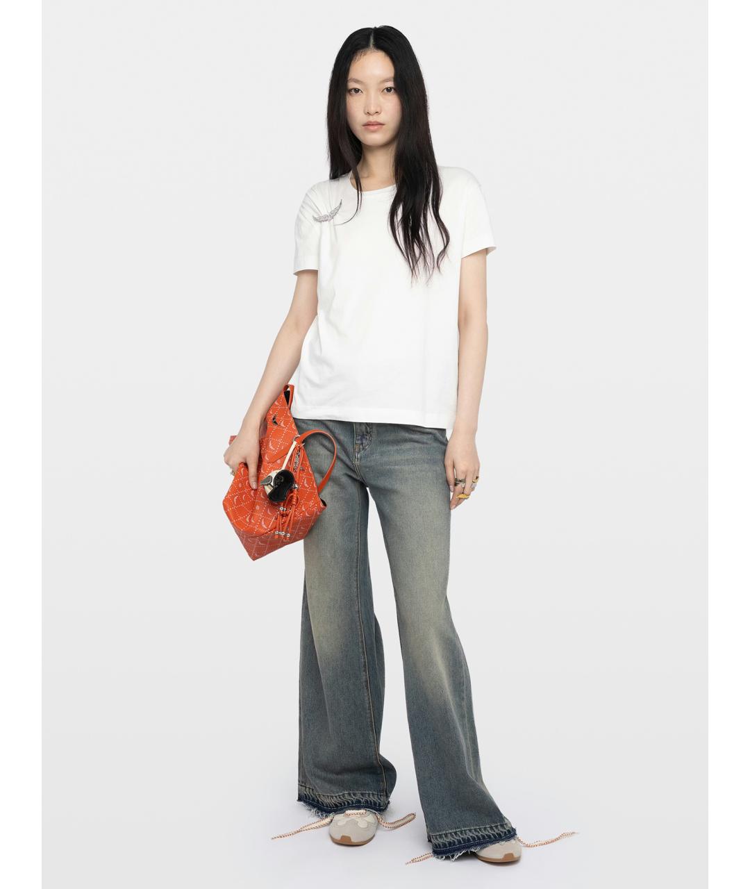 ZADIG & VOLTAIRE Белая хлопковая футболка, фото 3