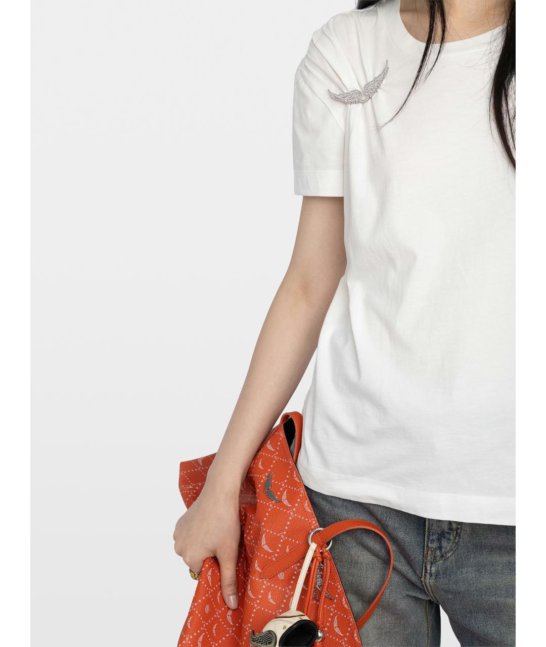 ZADIG & VOLTAIRE Белая хлопковая футболка, фото 6