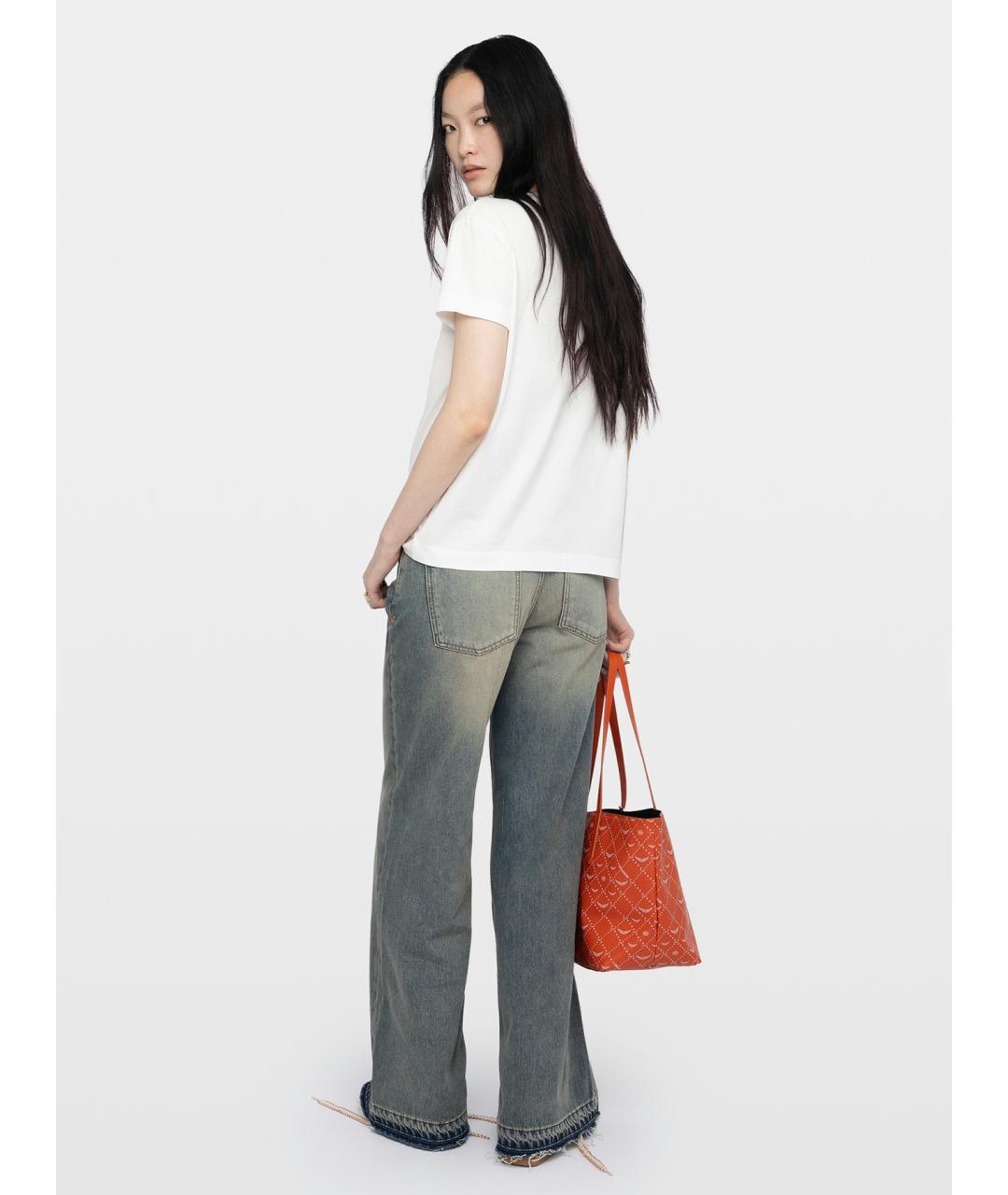 ZADIG & VOLTAIRE Белая хлопковая футболка, фото 4