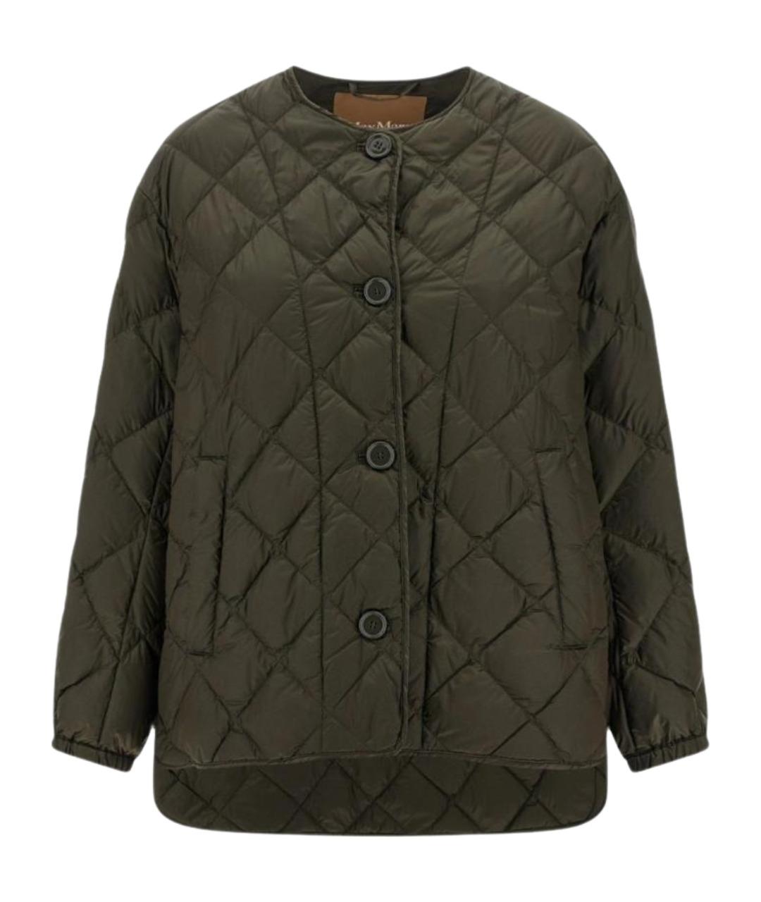 'S MAX MARA Зеленый полиамидовый пуховик, фото 1