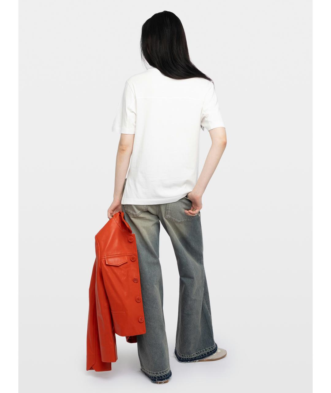 ZADIG & VOLTAIRE Белая хлопковая футболка, фото 3