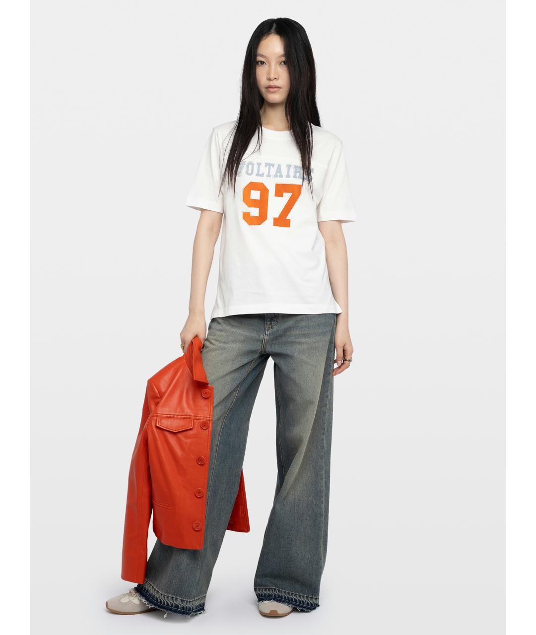 ZADIG & VOLTAIRE Белая хлопковая футболка, фото 2