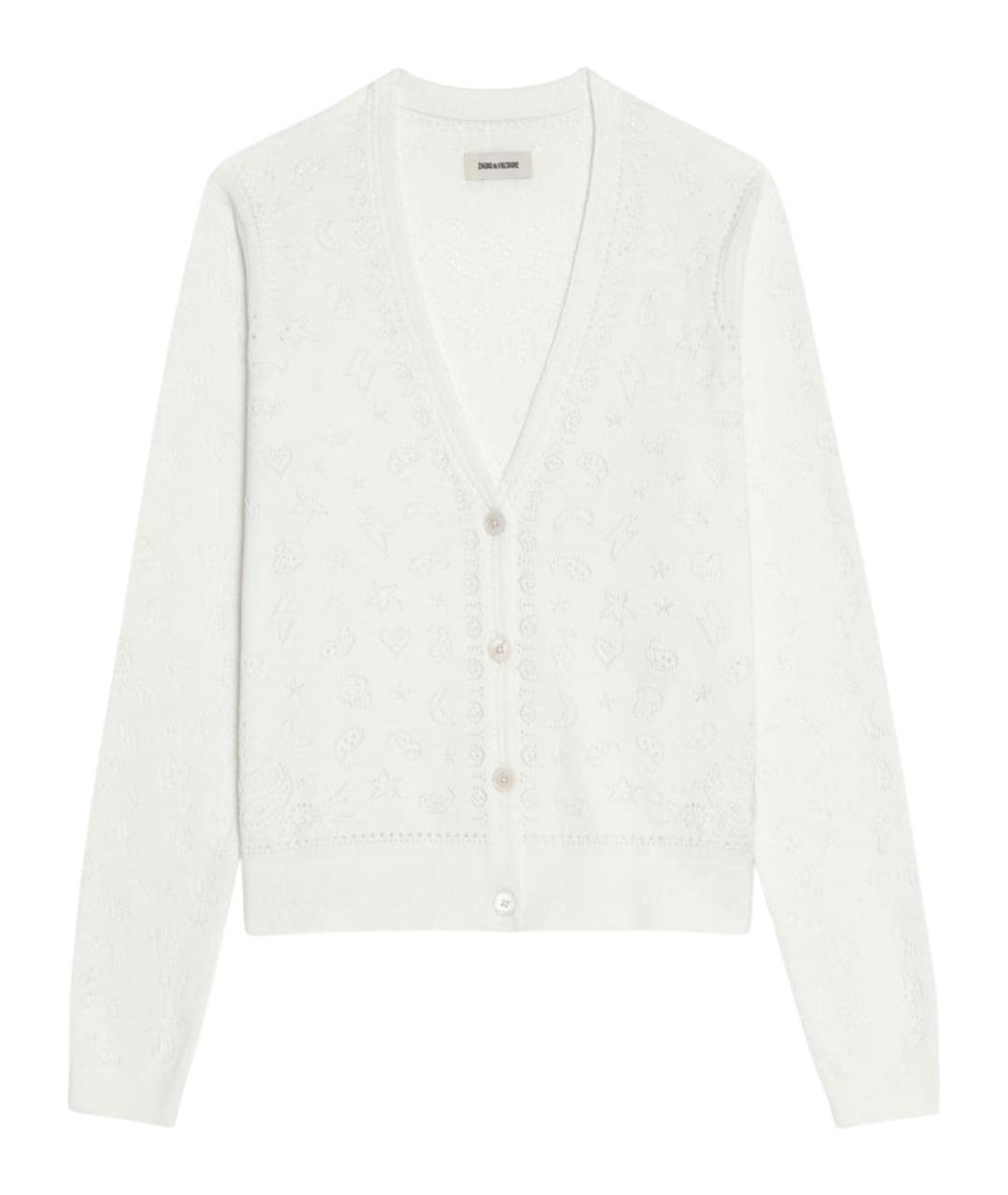 ZADIG & VOLTAIRE Белый хлопковый кардиган, фото 1