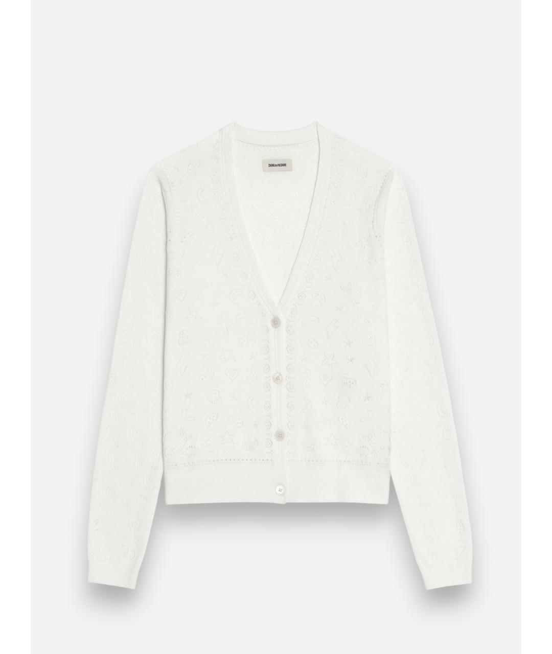 ZADIG & VOLTAIRE Белый хлопковый кардиган, фото 7