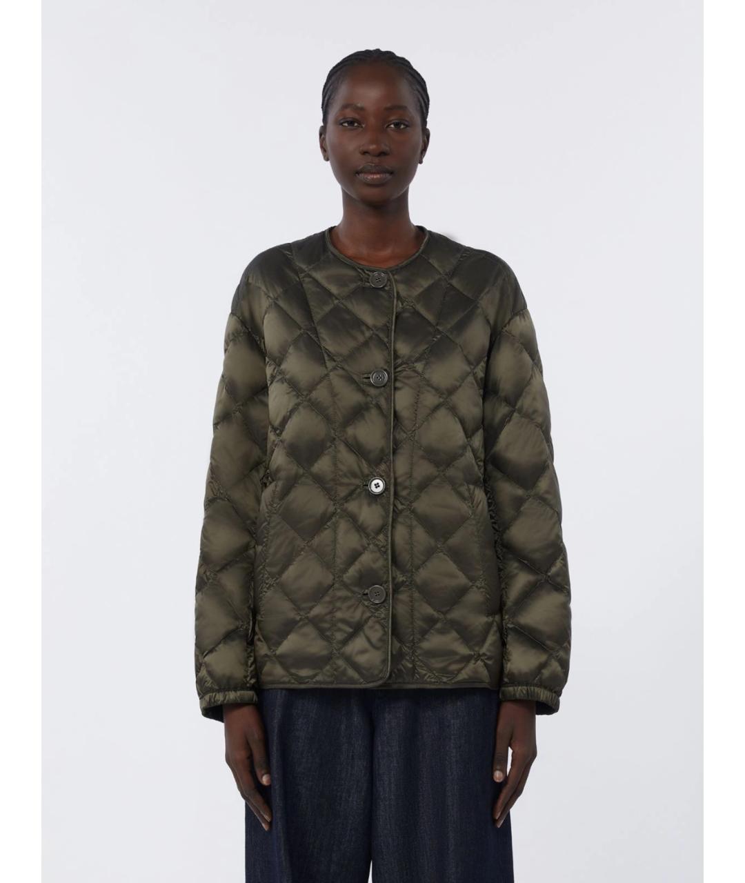 'S MAX MARA Зеленая полиамидовая куртка, фото 3