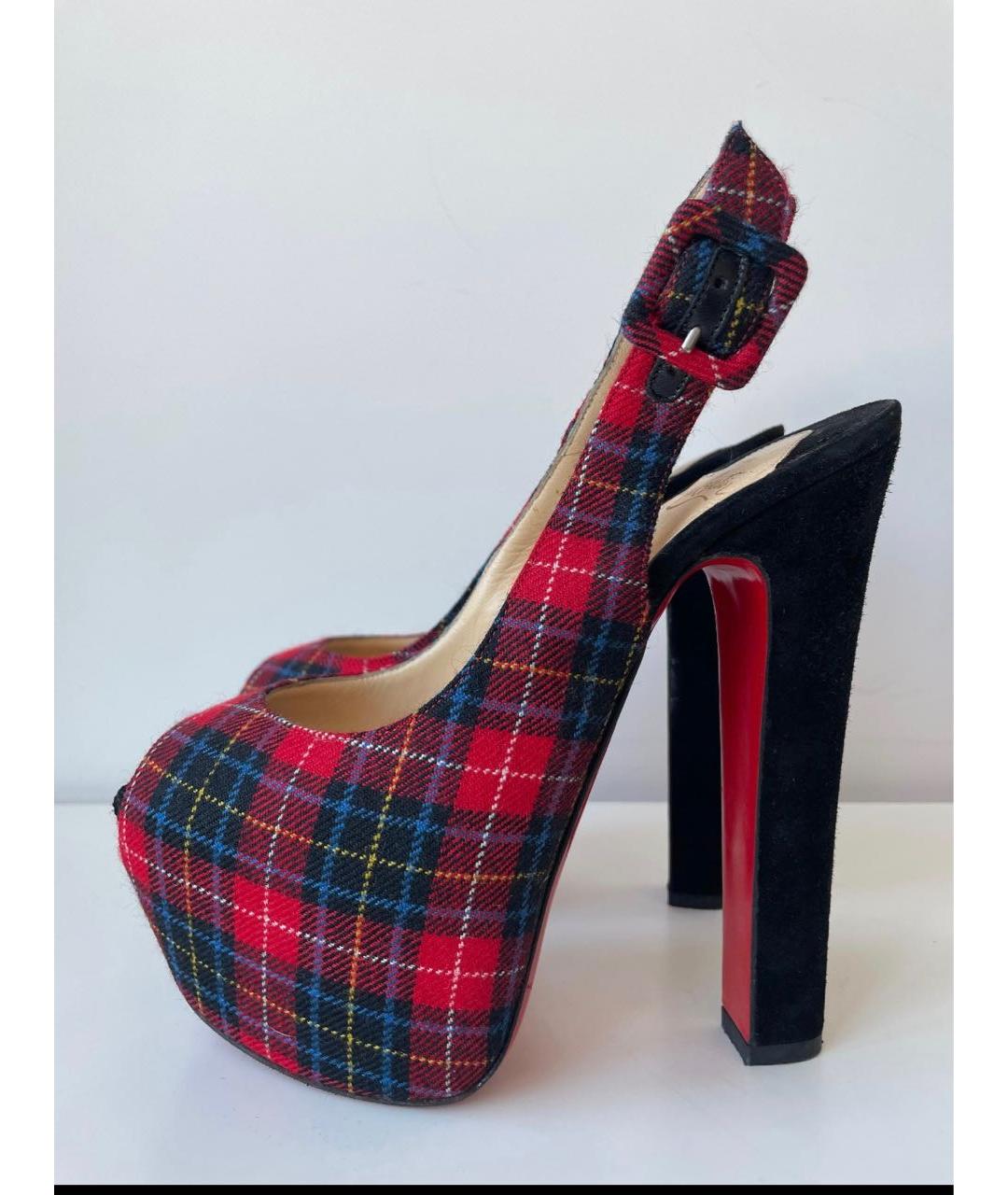 CHRISTIAN LOUBOUTIN Мульти текстильные туфли, фото 3