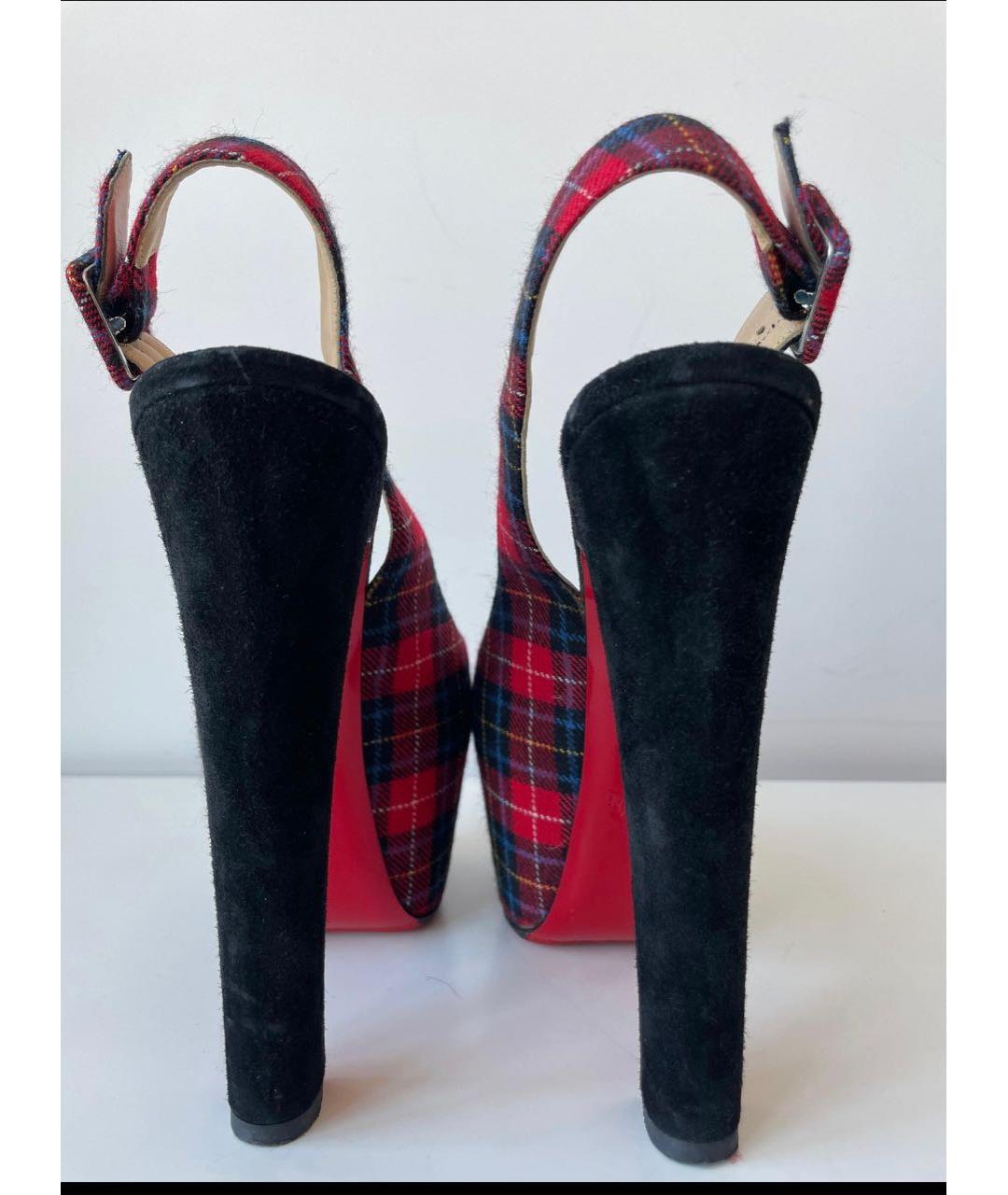 CHRISTIAN LOUBOUTIN Мульти текстильные туфли, фото 5