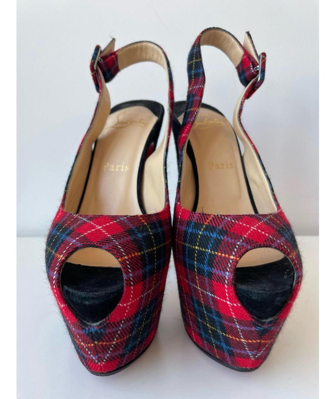 CHRISTIAN LOUBOUTIN Мульти текстильные туфли, фото 4