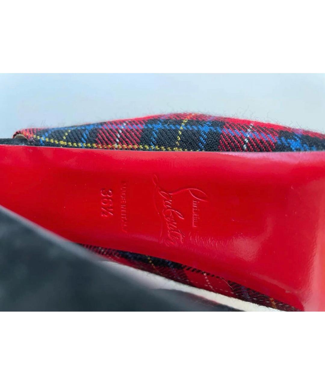 CHRISTIAN LOUBOUTIN Мульти текстильные туфли, фото 8
