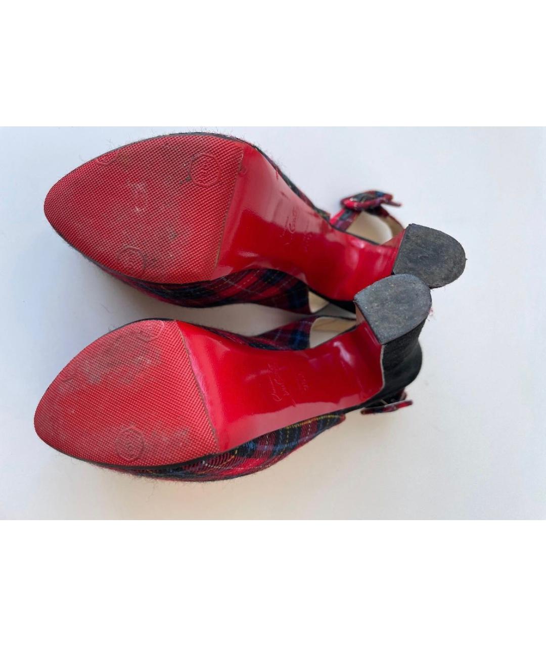 CHRISTIAN LOUBOUTIN Мульти текстильные туфли, фото 2