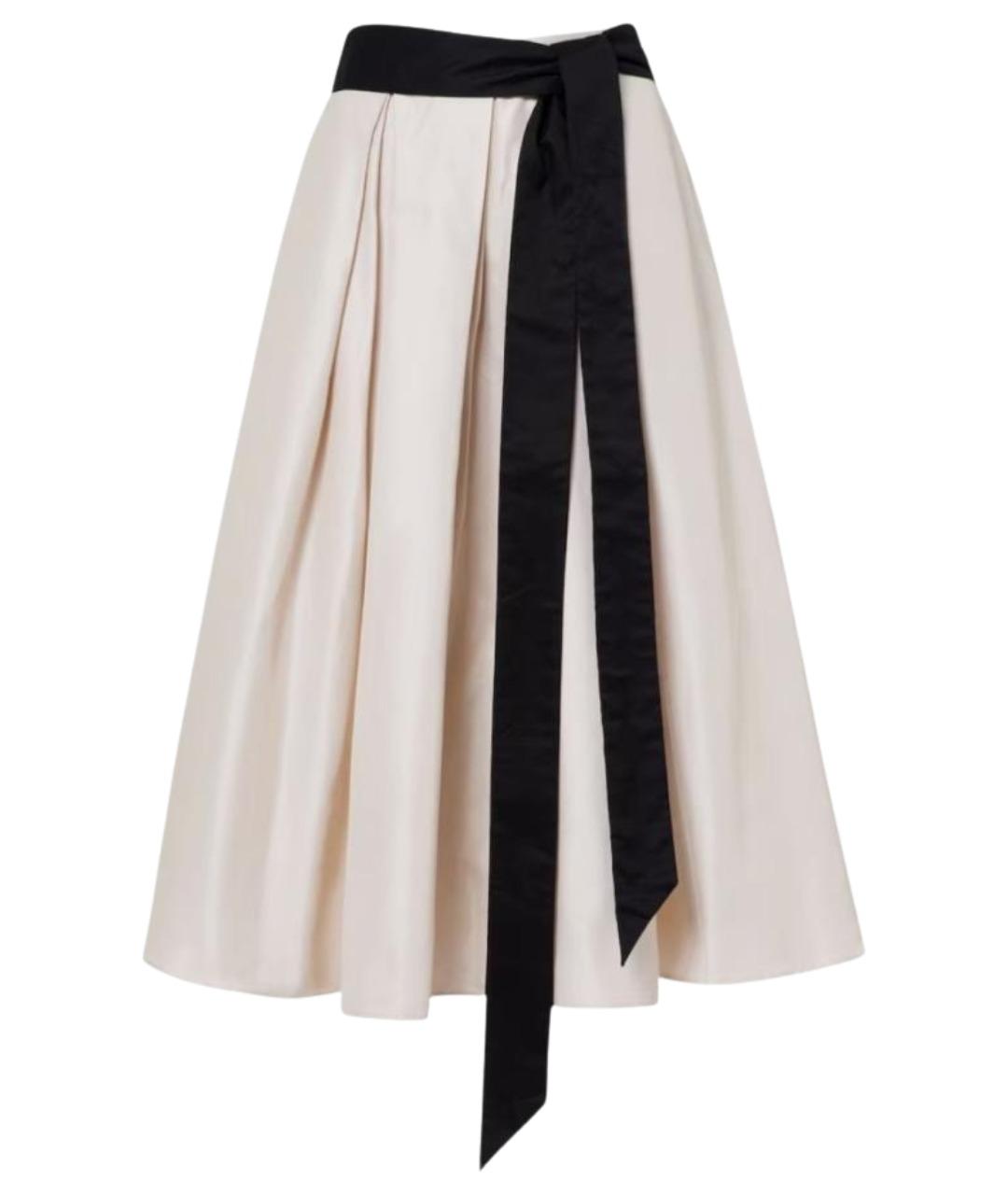 'S MAX MARA Бежевая хлопковая юбка миди, фото 1