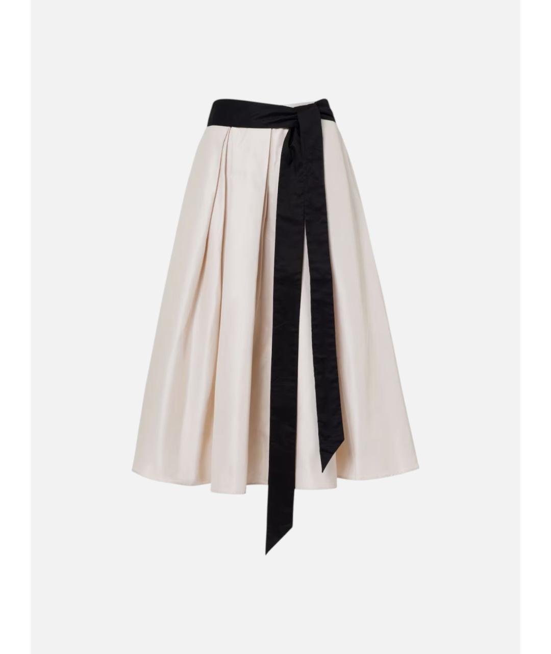 'S MAX MARA Бежевая хлопковая юбка миди, фото 6