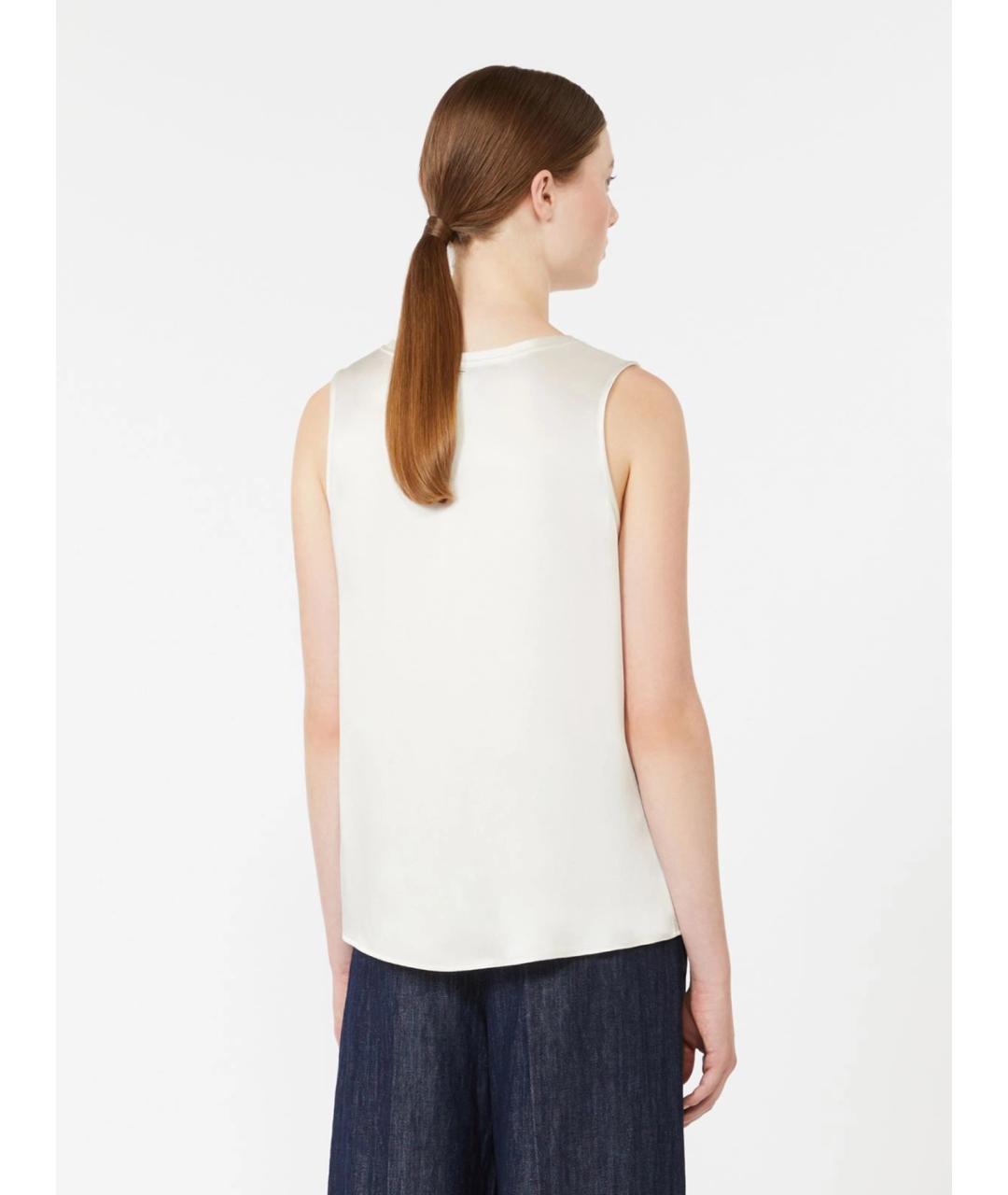 'S MAX MARA Белая майка, фото 4