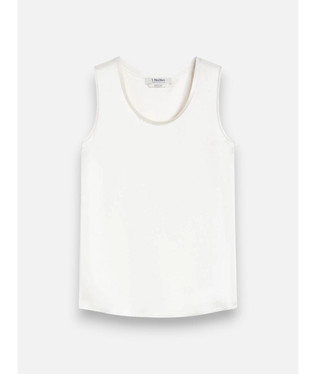 'S MAX MARA Белая майка, фото 5