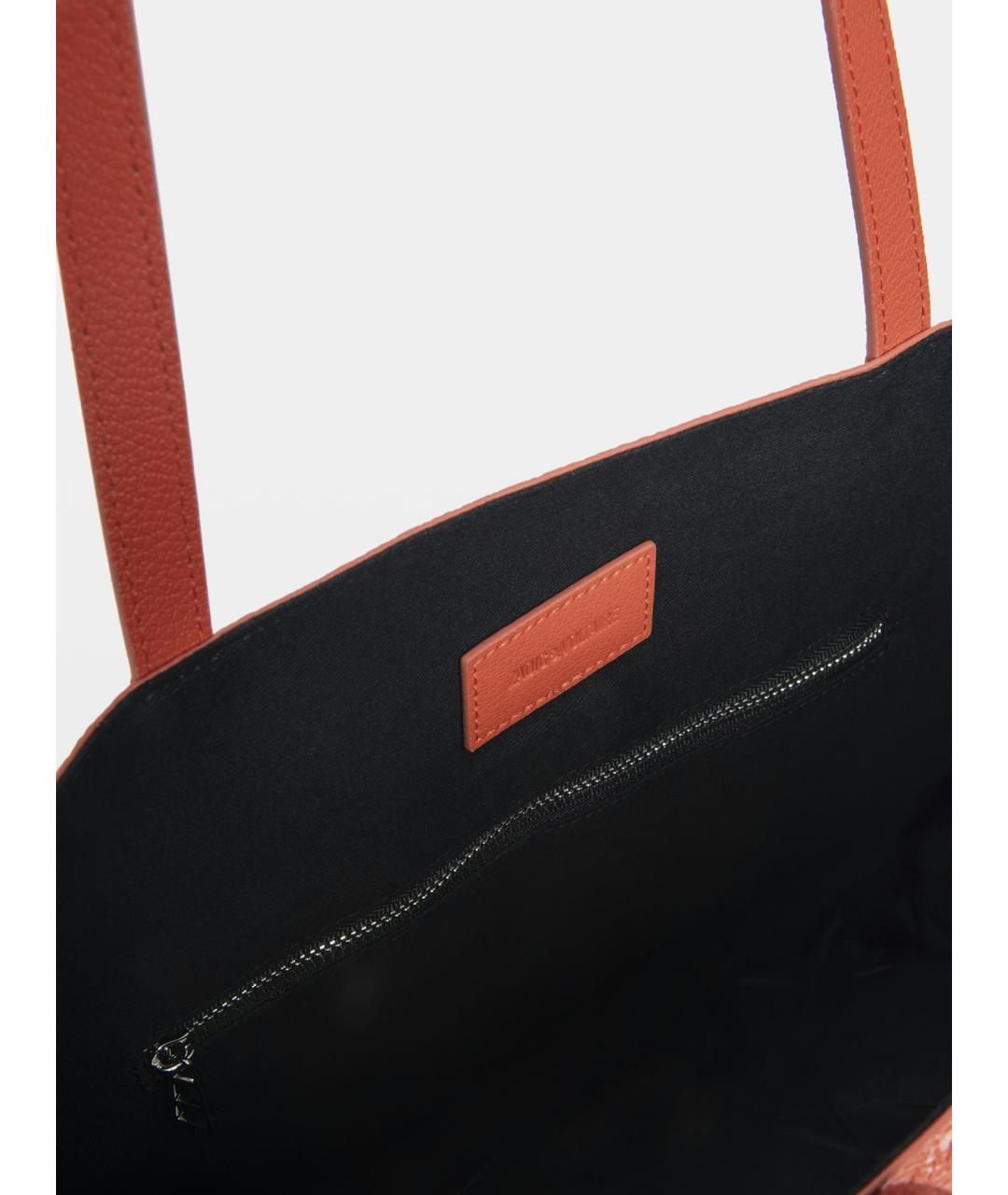 ZADIG & VOLTAIRE Оранжевая сумка тоут из искусственной кожи, фото 8