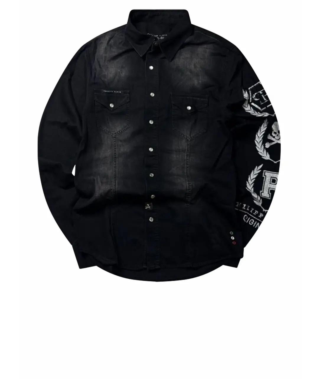 PHILIPP PLEIN Черная кэжуал рубашка, фото 8