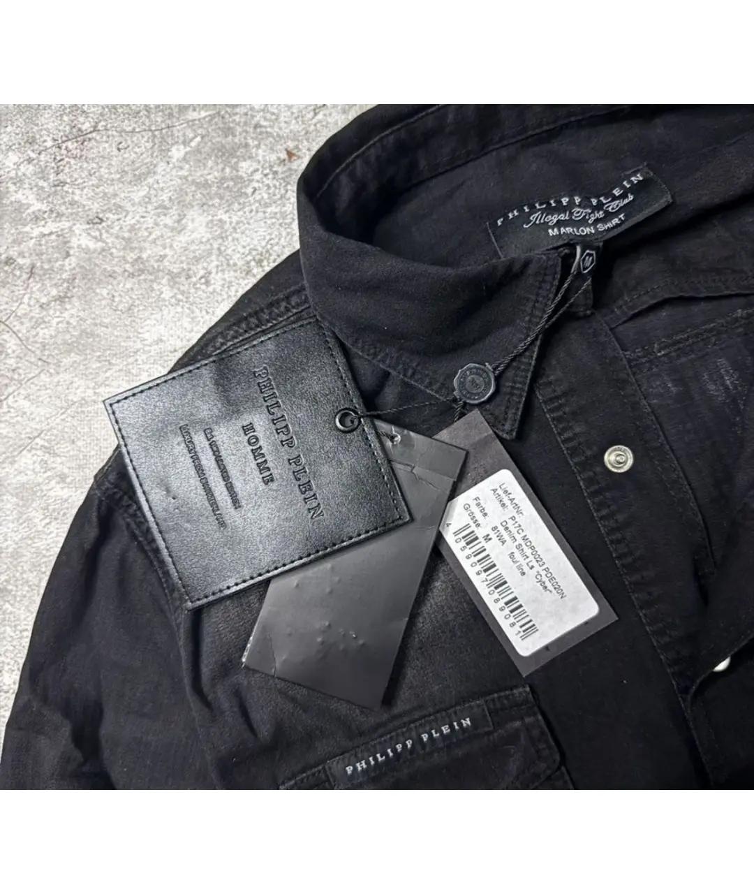 PHILIPP PLEIN Черная кэжуал рубашка, фото 2