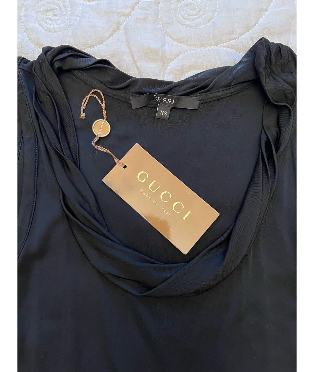 GUCCI Черная майка, фото 3