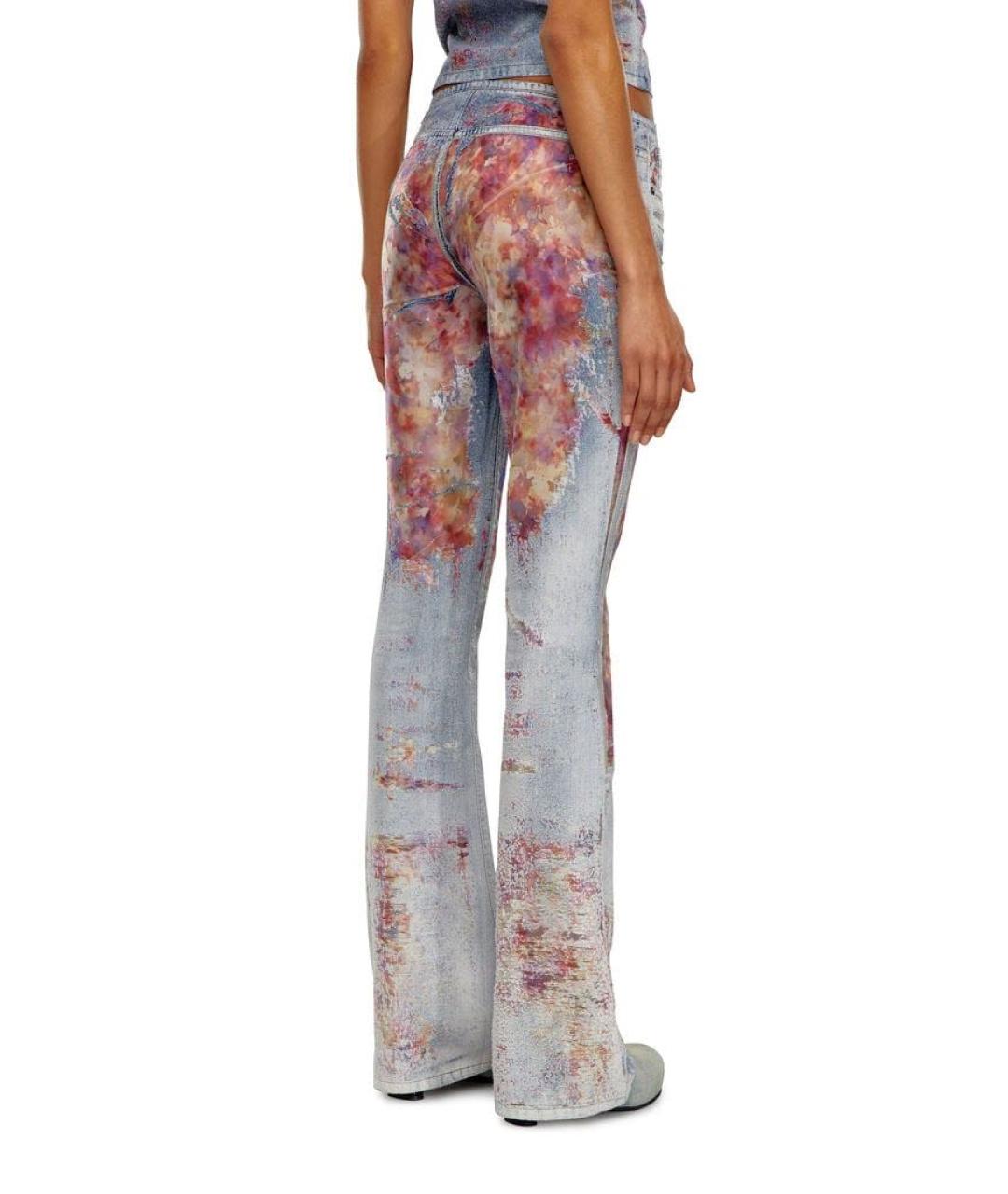 DIESEL Розовые хлопковые джинсы клеш, фото 4