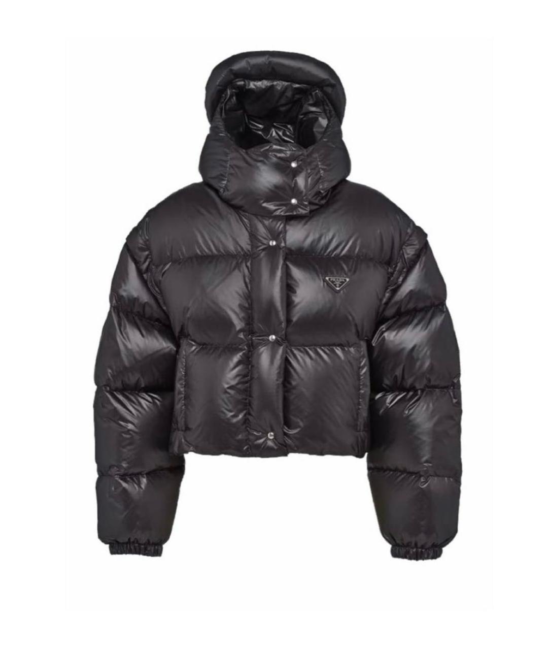 PRADA Черный пуховик, фото 1