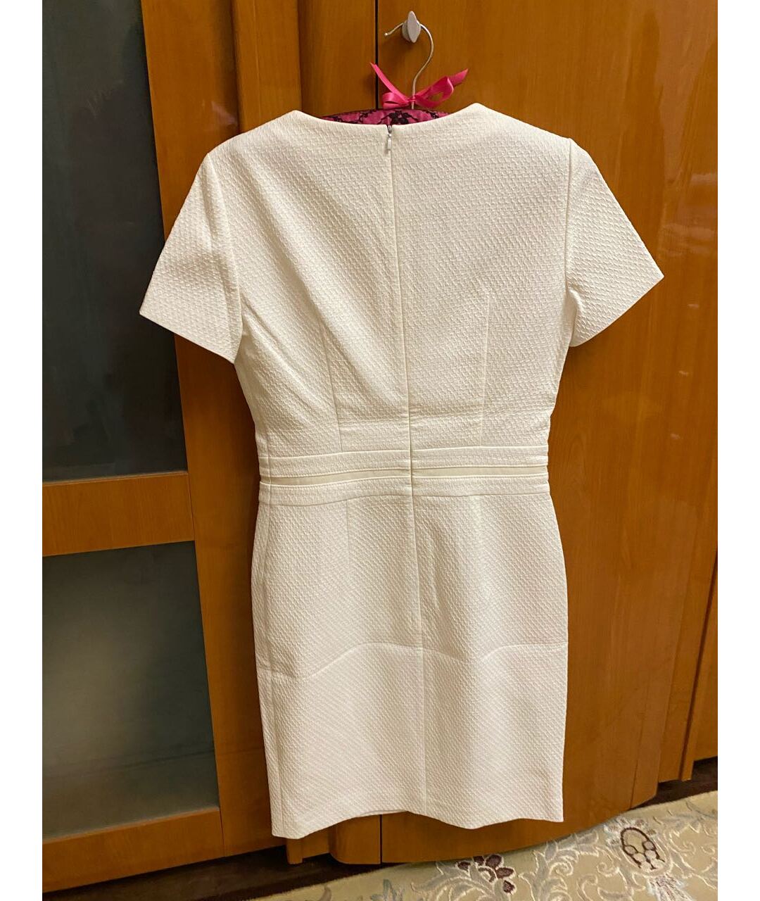 HUGO BOSS Белое полиэстеровое повседневное платье, фото 2