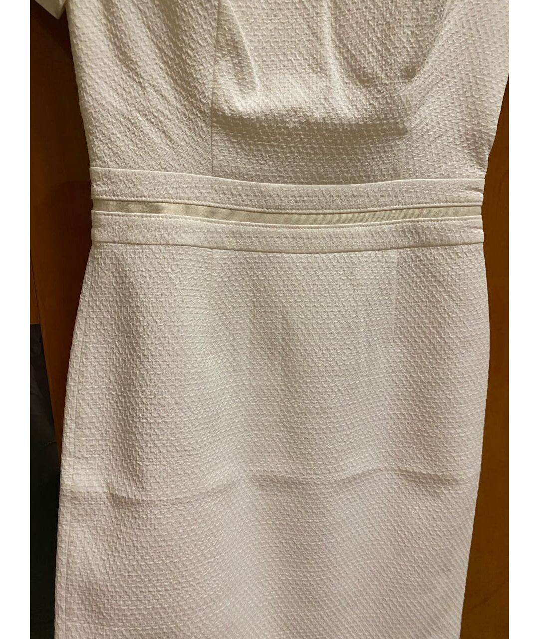 HUGO BOSS Белое полиэстеровое повседневное платье, фото 4