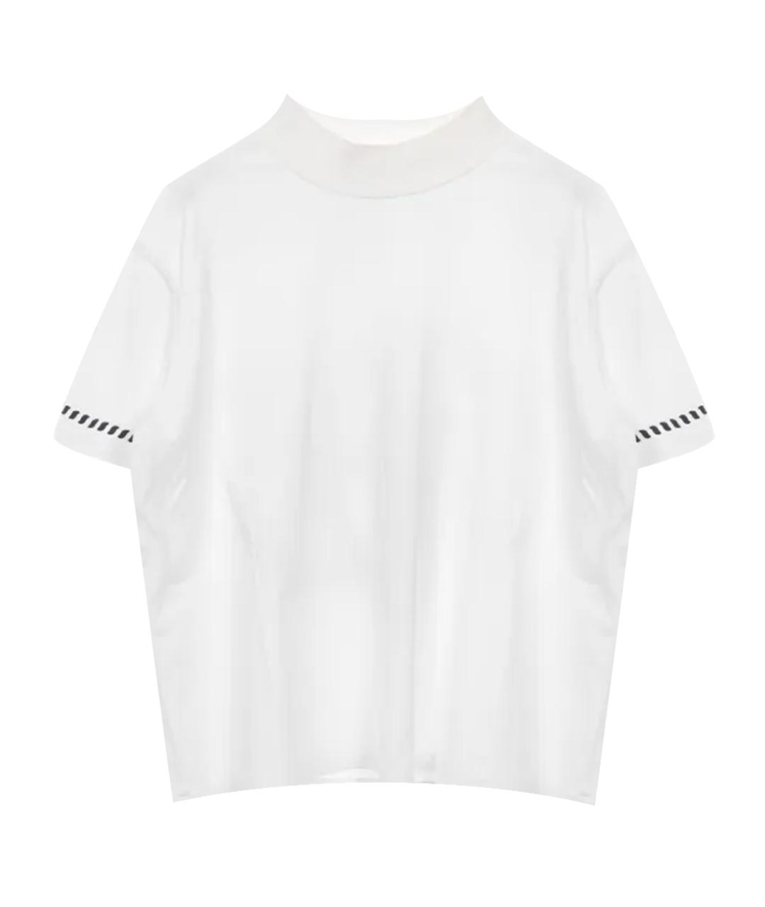 HERMES Белая хлопковая футболка, фото 1