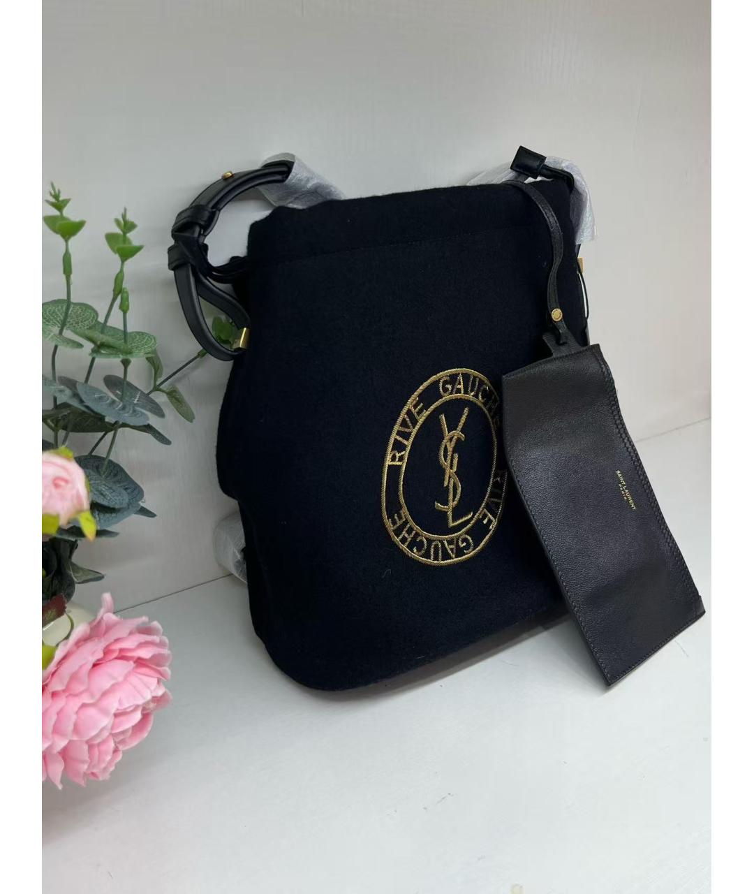 SAINT LAURENT Черная сумка через плечо, фото 3