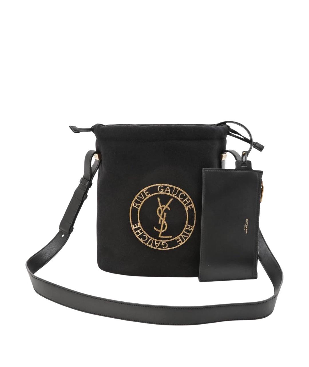 SAINT LAURENT Черная сумка через плечо, фото 1