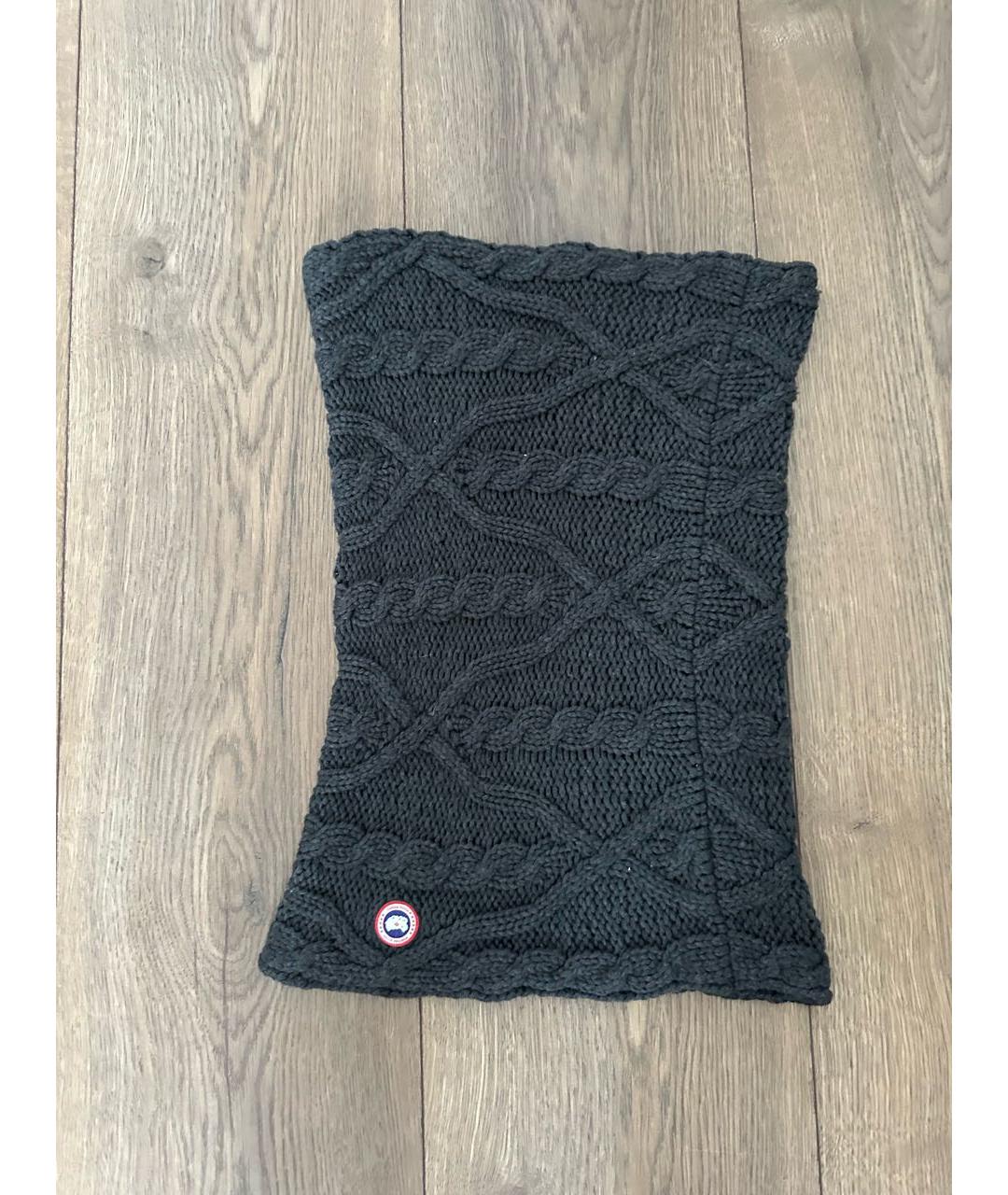 CANADA GOOSE Антрацитовая шерстяная шапка, фото 8