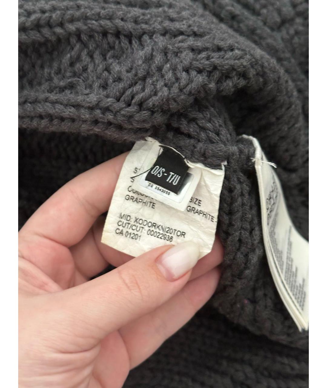 CANADA GOOSE Антрацитовая шерстяная шапка, фото 6