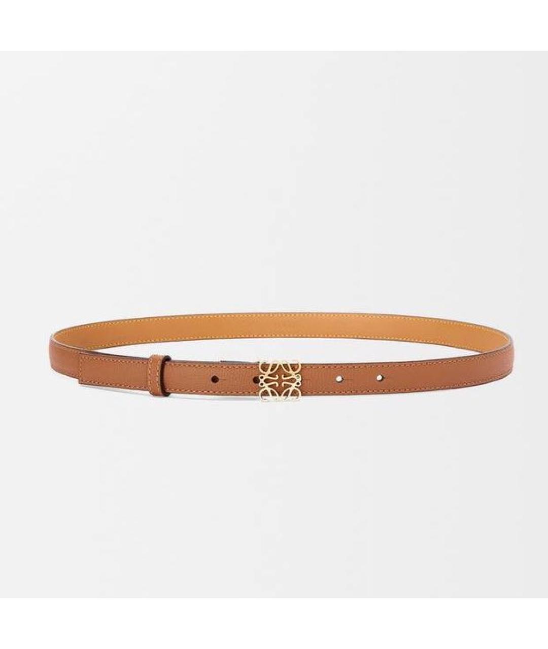 LOEWE Коричневый кожаный ремень, фото 5
