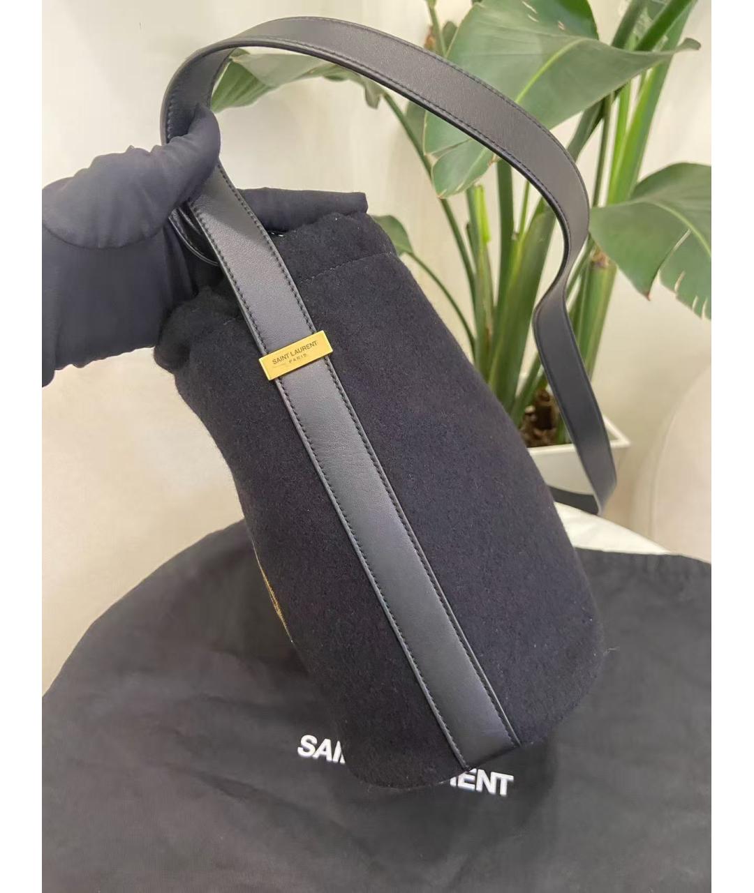 SAINT LAURENT Черная сумка через плечо, фото 3