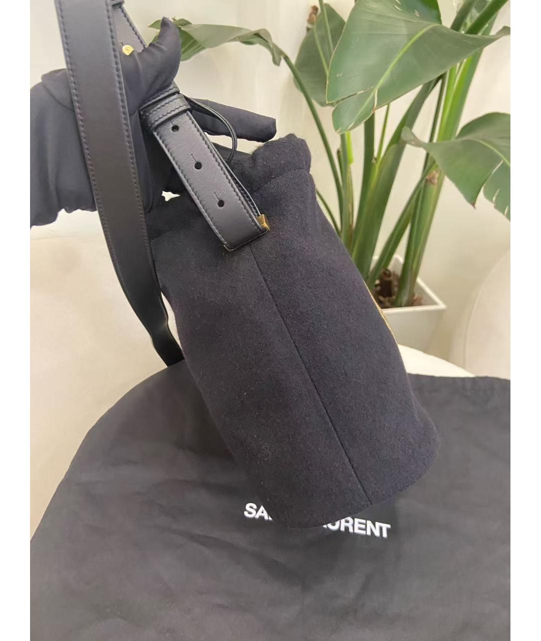 SAINT LAURENT Черная сумка через плечо, фото 2