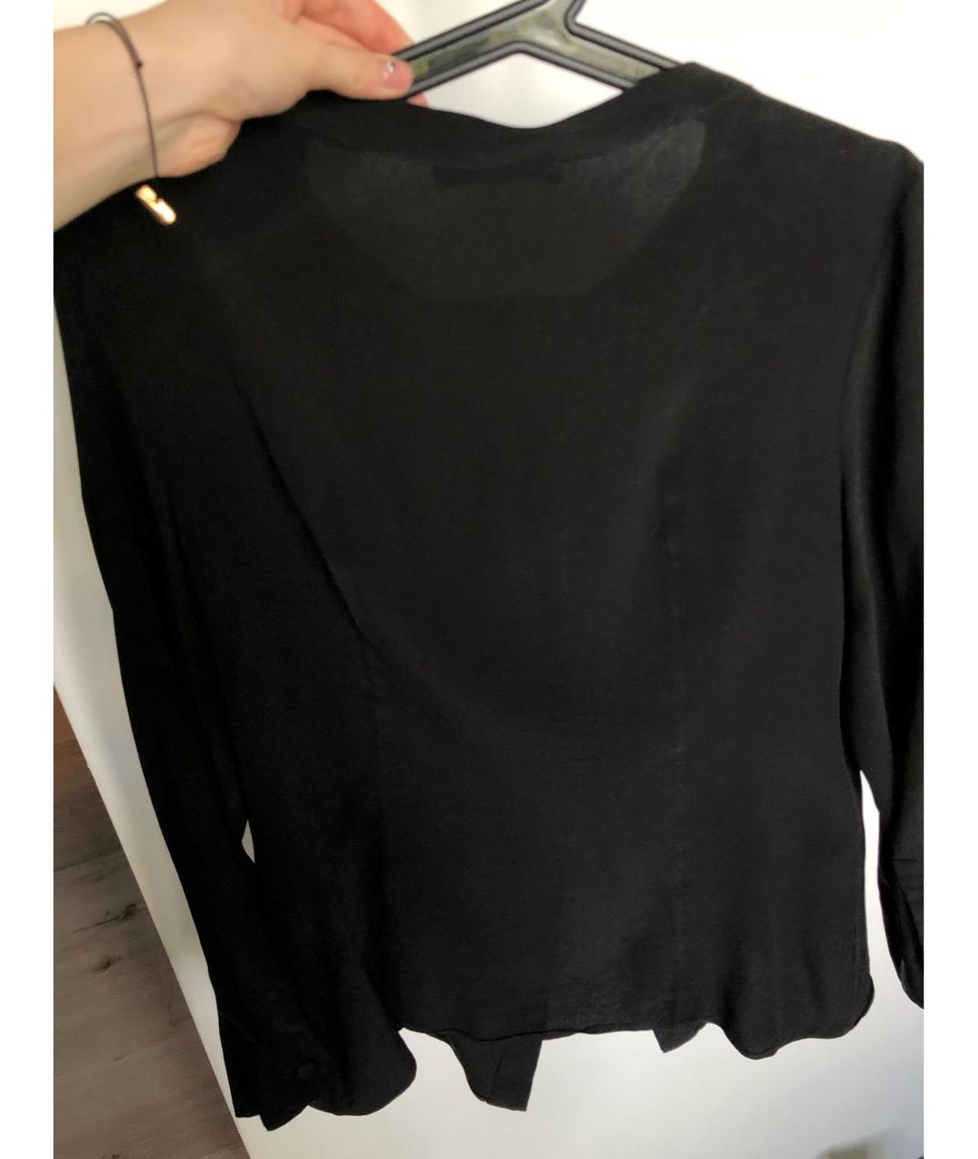 PRADA Черная шелковая рубашка, фото 2