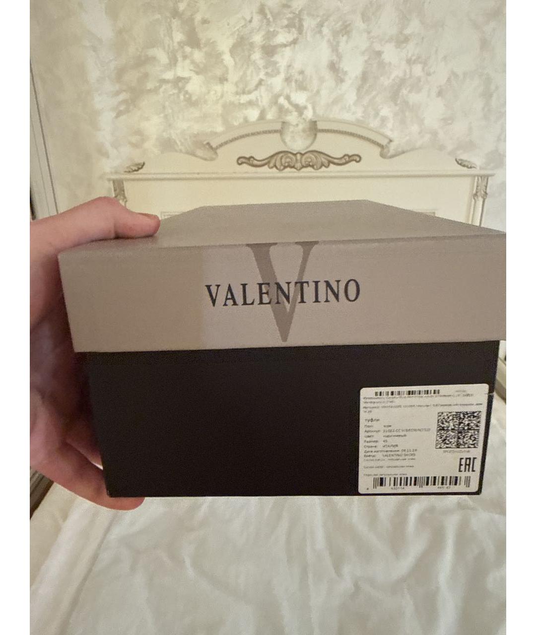 VALENTINO Коричневые кожаные туфли, фото 6