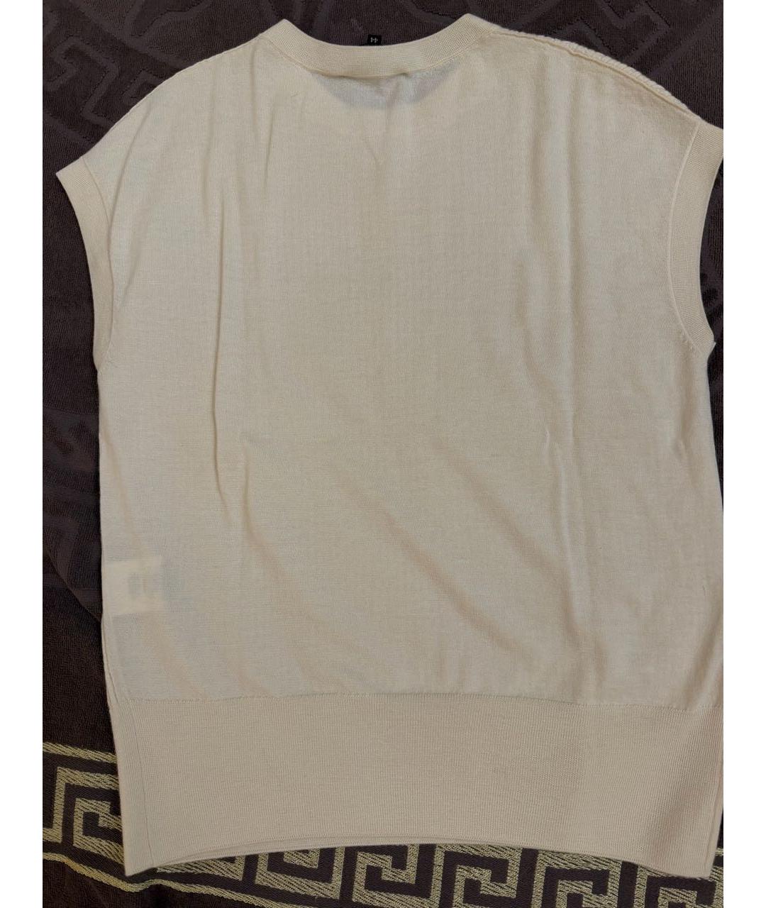 LORO PIANA Бежевая кашемировая жилетка, фото 3