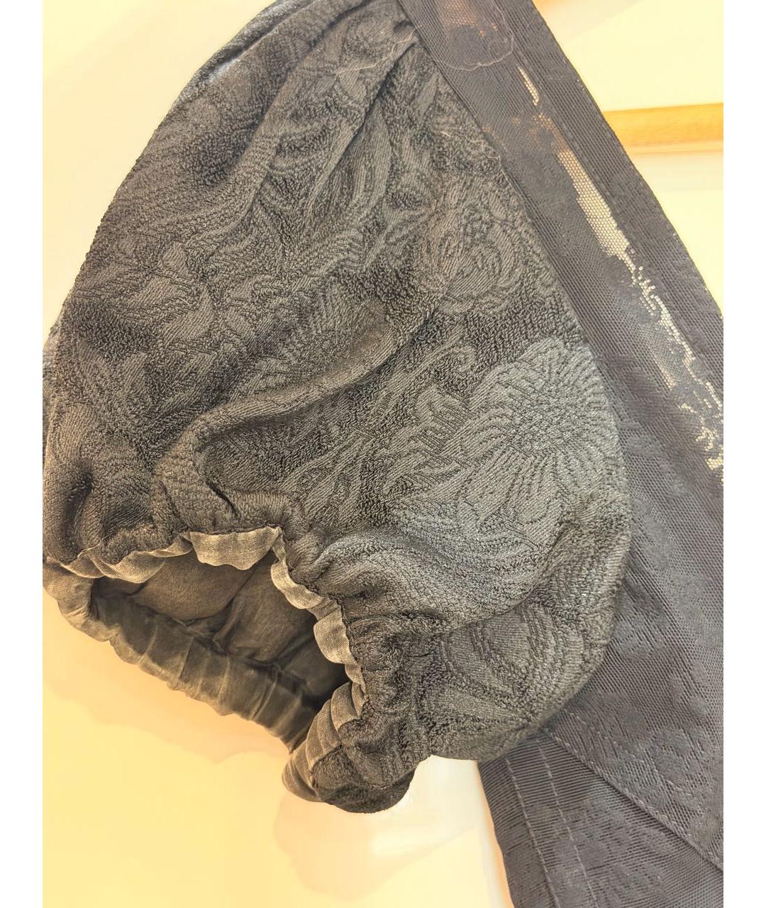 DOLCE&GABBANA Черное кружевное коктейльное платье, фото 7