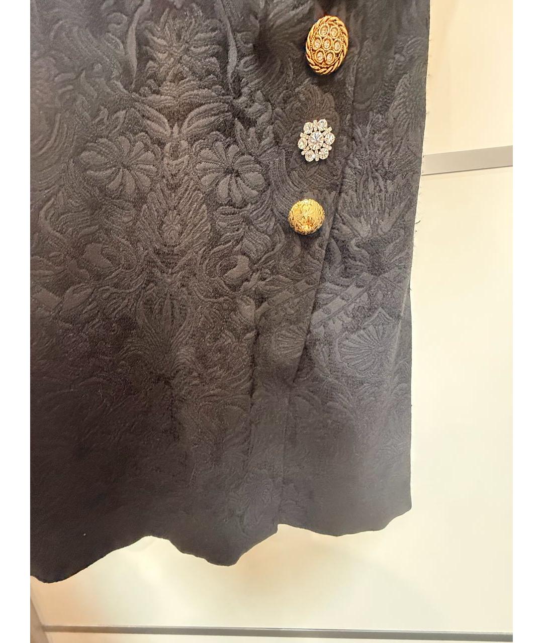 DOLCE&GABBANA Черное кружевное коктейльное платье, фото 4