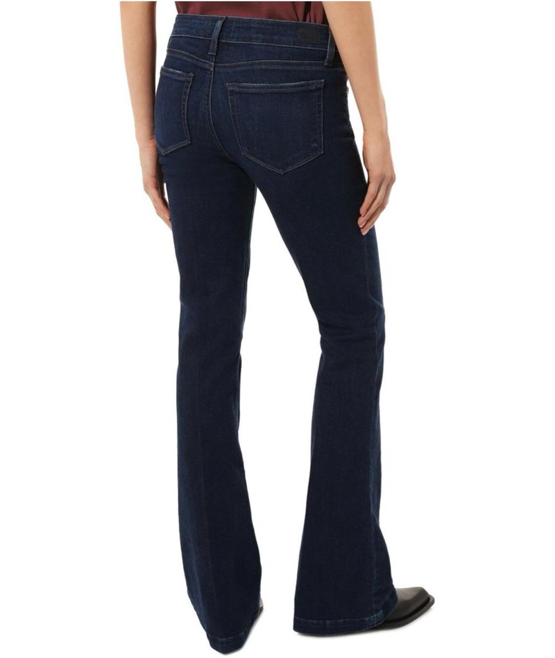 PAIGE Синие хлопковые джинсы клеш, фото 3